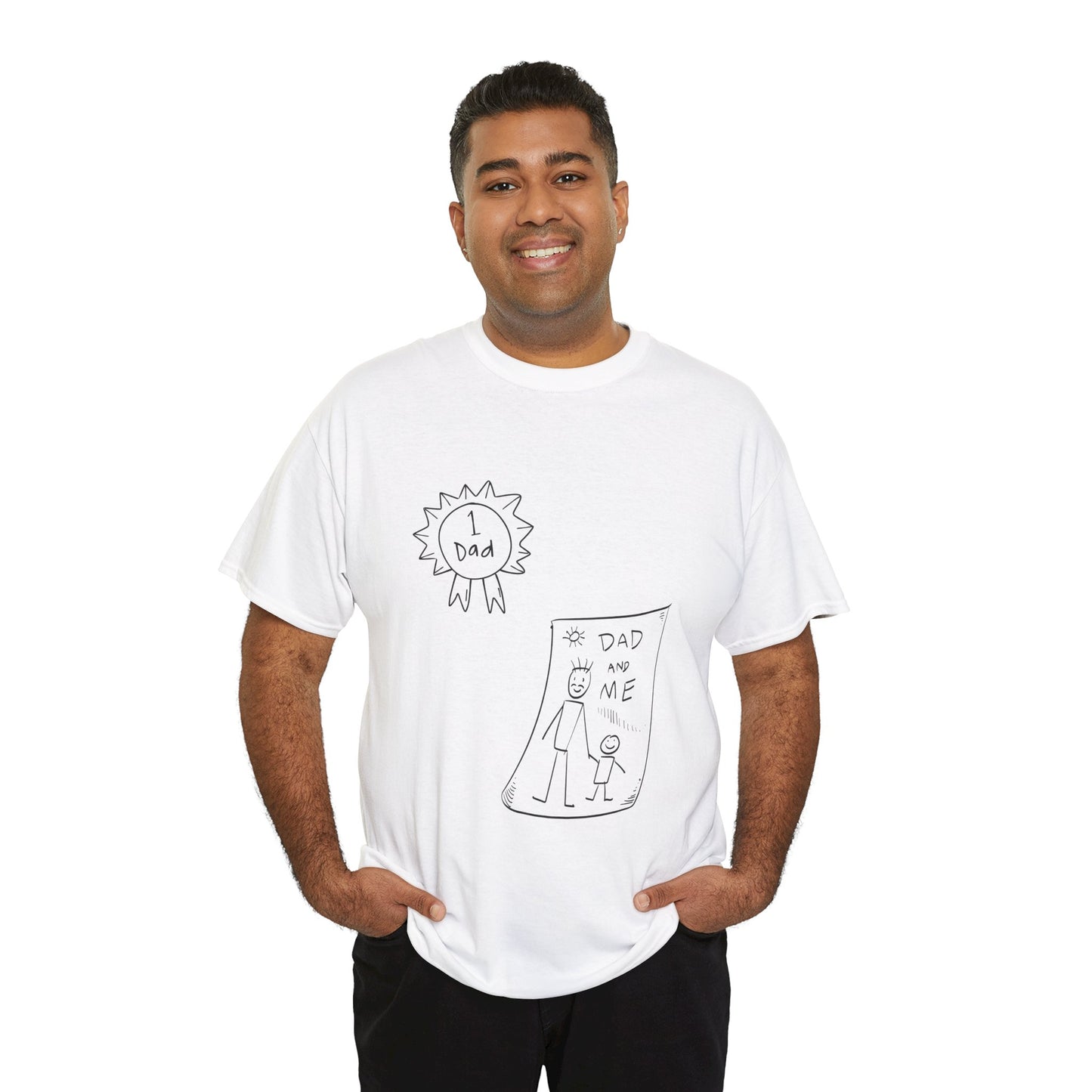 Father's Day Unisex Heavy Cotton Tee - 'Best Dad' Design