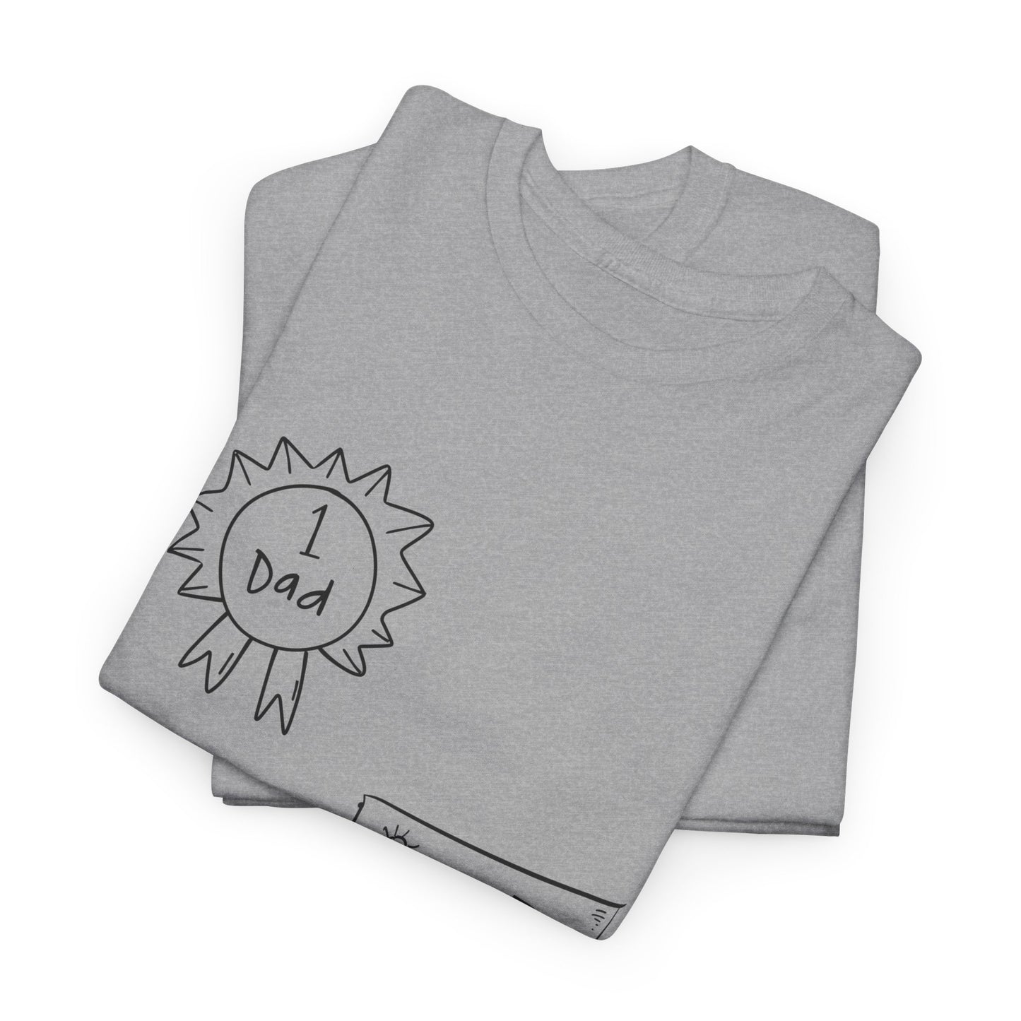 Father's Day Unisex Heavy Cotton Tee - 'Best Dad' Design