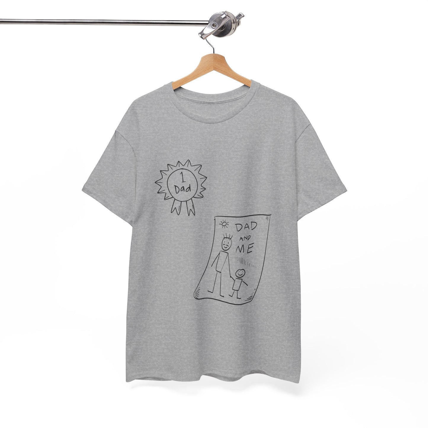 Father's Day Unisex Heavy Cotton Tee - 'Best Dad' Design