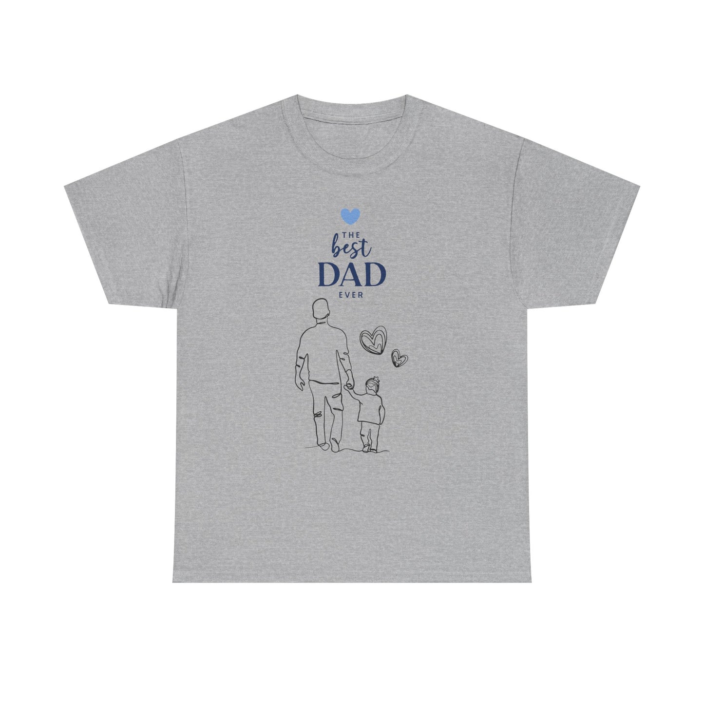 Best Dad Ever Unisex Heavy Cotton Tee, Father's Day Gift, Dad Shirt, Family Gift, Cute Parent Tee, Casual Wear