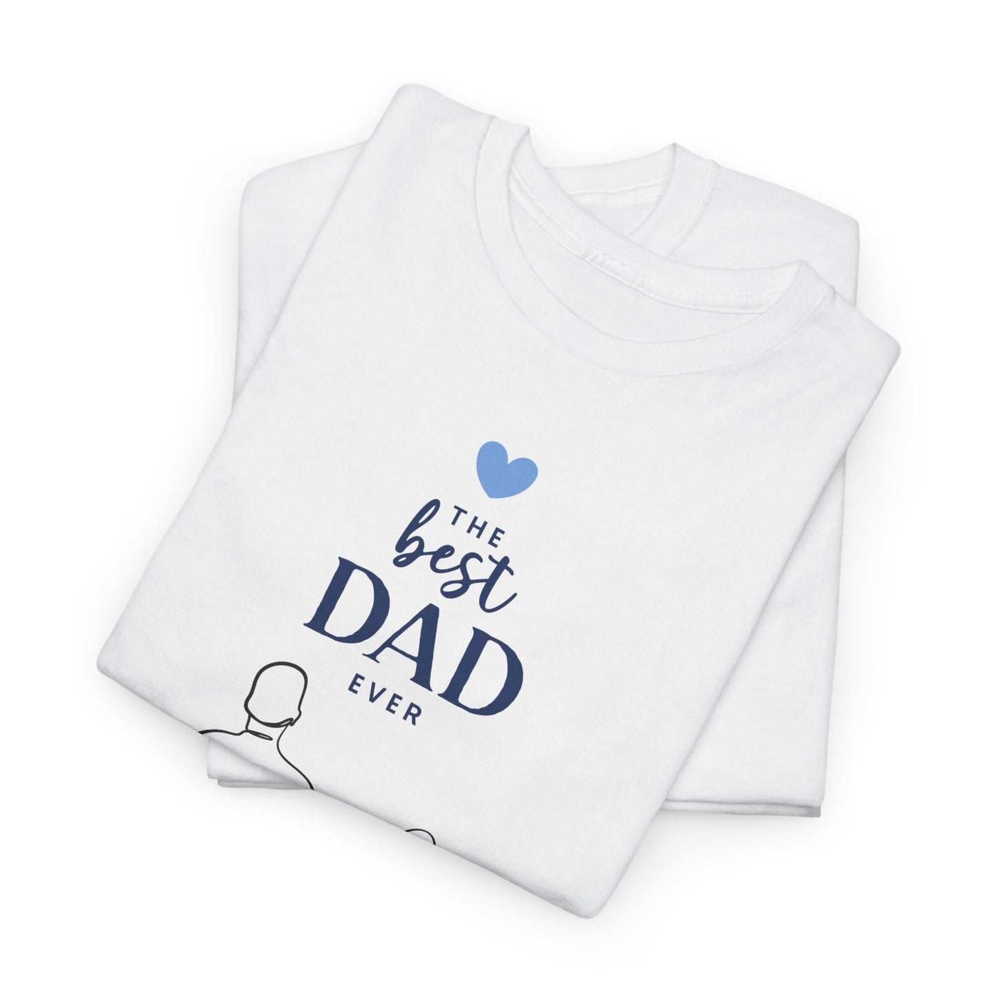 Best Dad Ever Unisex Heavy Cotton Tee, Father's Day Gift, Dad Shirt, Family Gift, Cute Parent Tee, Casual Wear