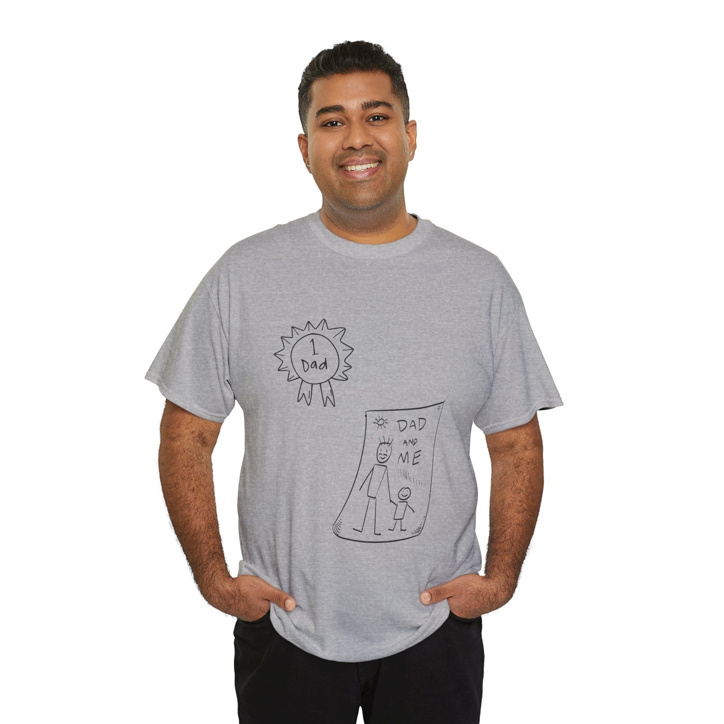 Father's Day Unisex Heavy Cotton Tee - 'Best Dad' Design